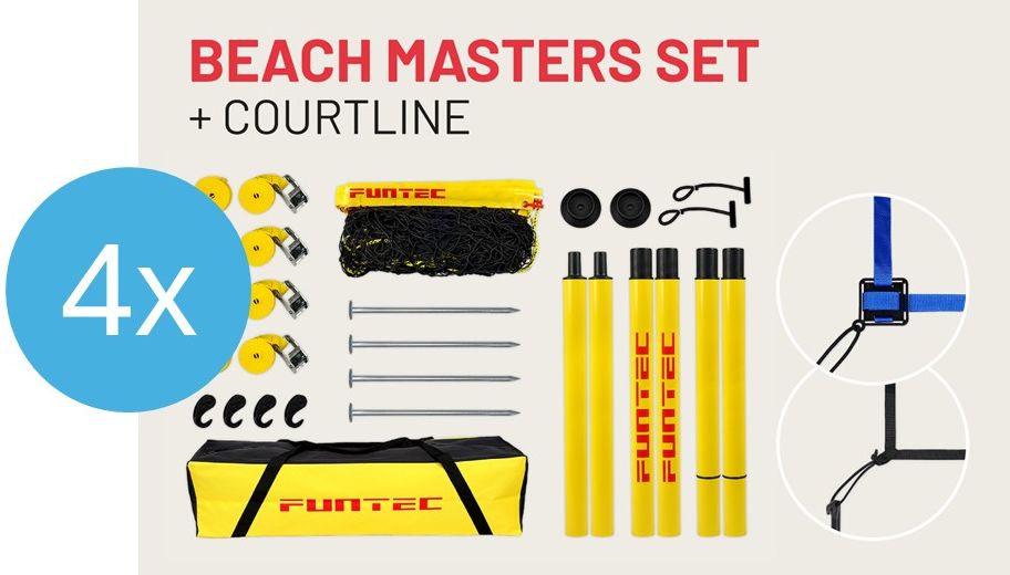 Funtec Beach Masters Set - Bundle 1 with Courtline