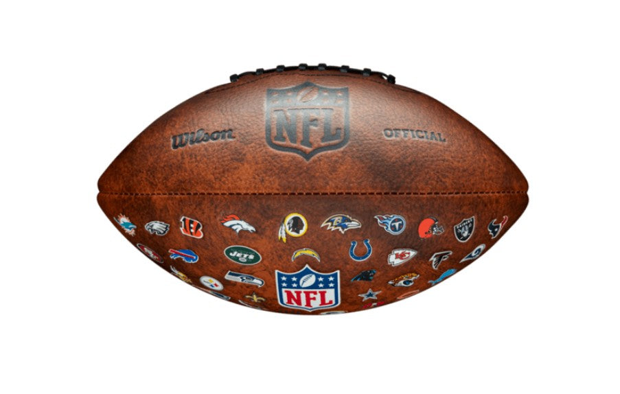 Wilson NFL JR Throwback FB 32 Team Logo