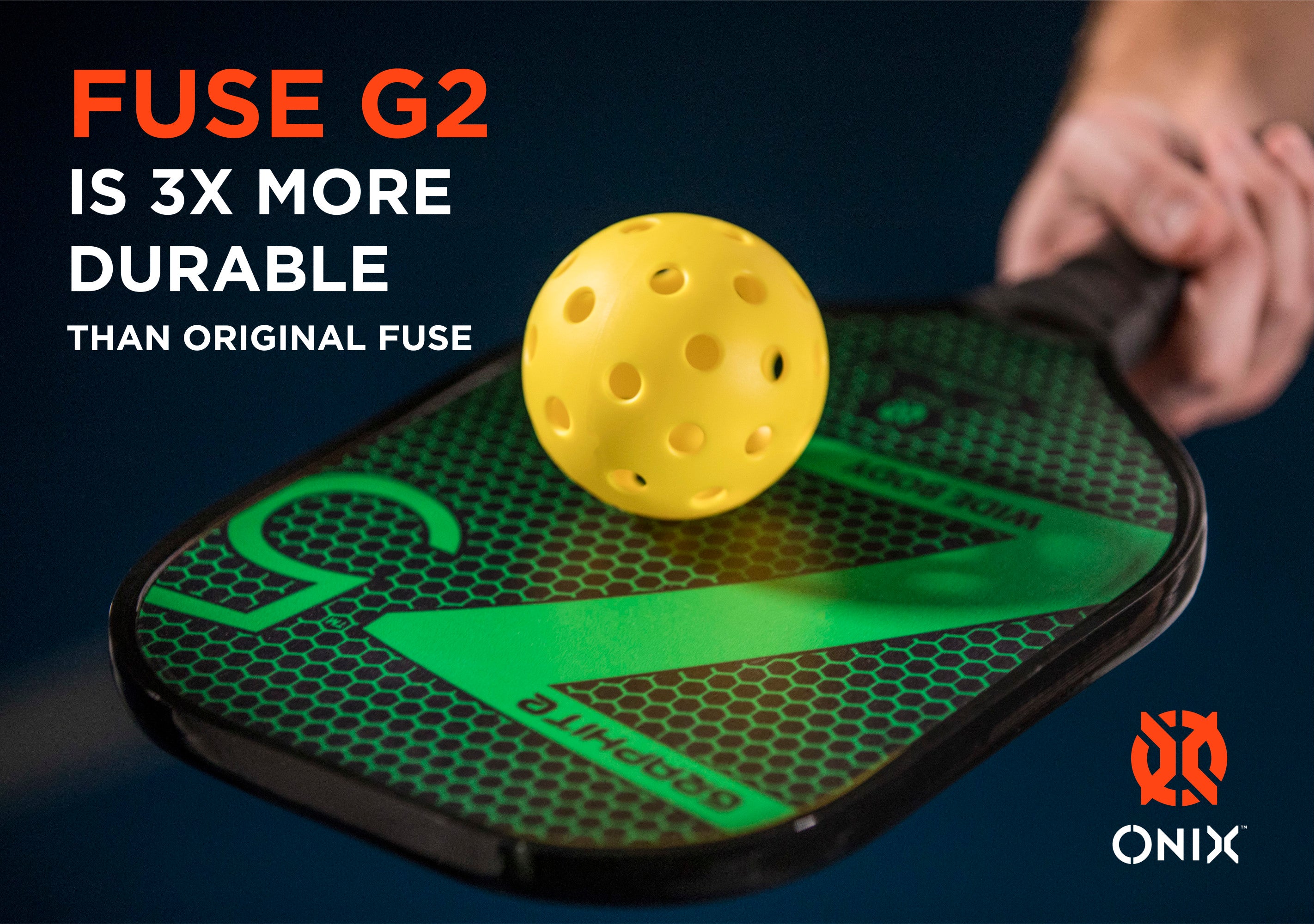 Onix Fuse G2 Outdoor Yellow 3-Pack - Pickleballs