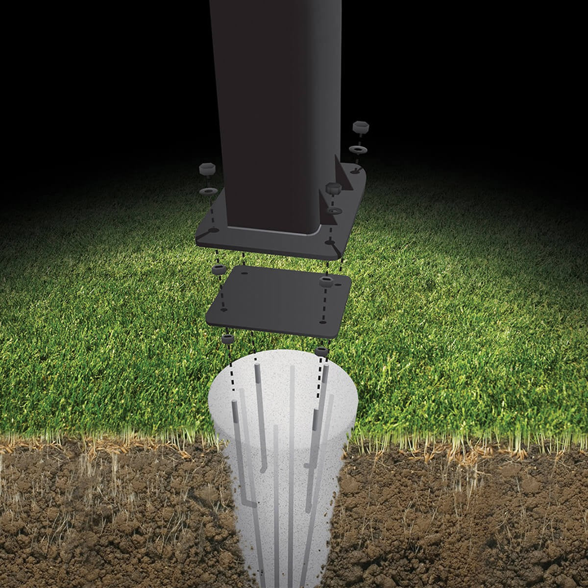 Goaliath Verankerungsset für stationäre Anlagen