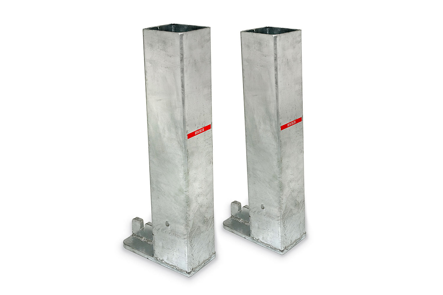 Funtec Beachvolleyball Netzanlage Beach Champ 8,5 m (SBD) auf Fundamenten + abnehmbare Bodenhülsen