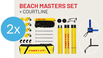 Funtec Beach Masters Set - Bundle 1 with Courtline