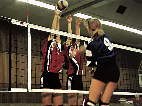 Huck Volleyball DVV1 Turniernetz 5088-06, PP 3mm, Kevlarseil 11,70m, 6-Punkte-Aufhängung