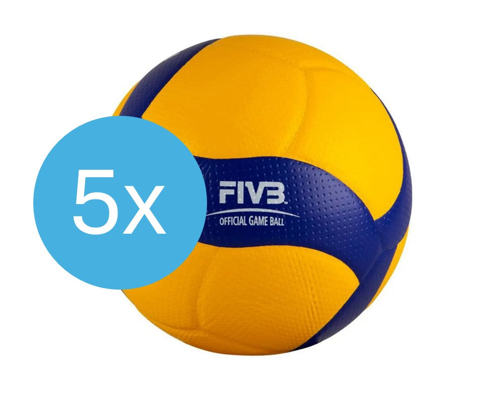 5x Mikasa V200W-FIVB