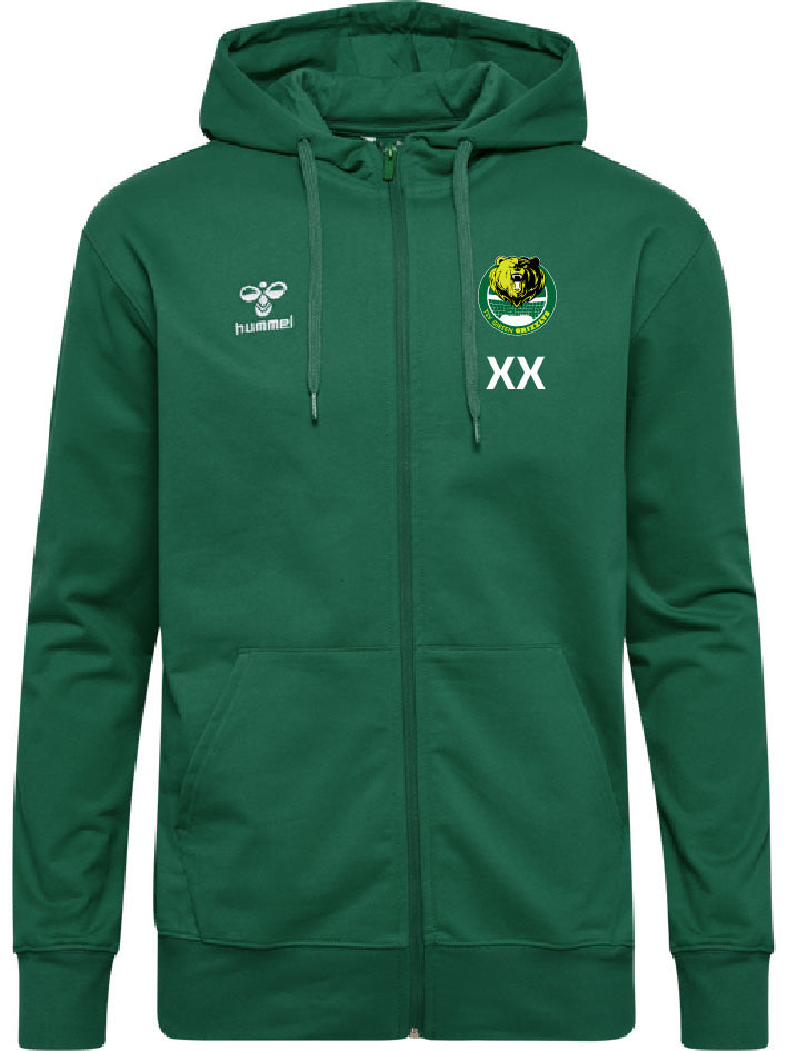 Zip-Hoodie, evergreen