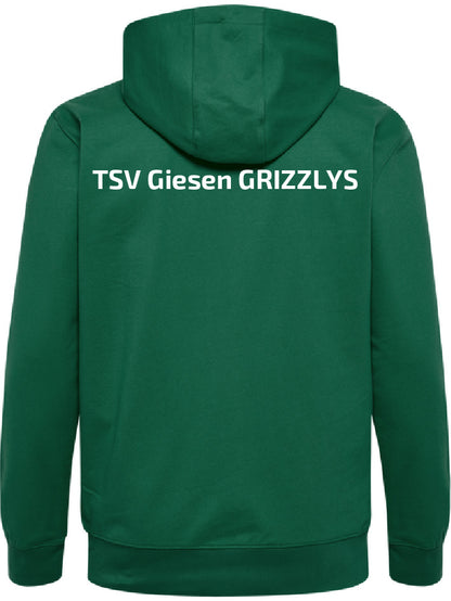 Zip-Hoodie, evergreen