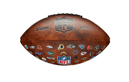 Wilson NFL JR Throwback FB 32 Team Logo