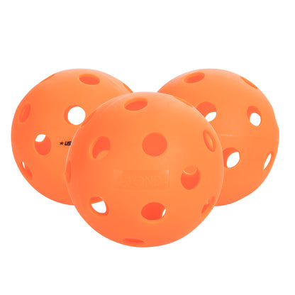 Onix Fuse Indoor Orange 3-Pack - Pickleballs